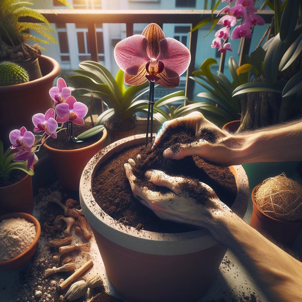 Orchid Bark: Enhancing Aeration and Drainage in Garden Soils Image